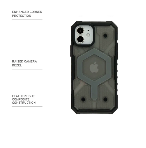 Чохол TPU+PC ArmorHex Magnetic Case для iPhone 15 протиударний з MagSafe сірий матовий - зображення 8