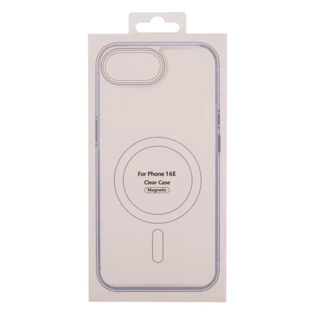 Прозрачный чехол TPU Clear Case с MagSafe для iPhone 16e защита камеры легкий и тонкий Transparent - зображення 3