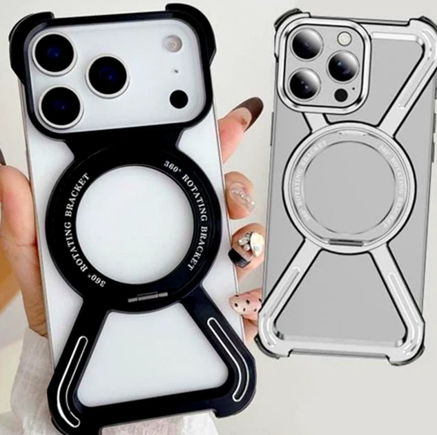 Чехол Titanium ArmorX Mag противоударный для iPhone 17 Pro максимальная защита черный - изображение 3