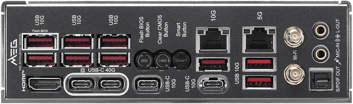 Материнська плата MSI MEG X870E ACE MAX (sAM5, X870E, PCI-Ex16) (4711377414968) - Фото 2 Материнська плата MSI MEG X870E ACE MAX (sAM5, X870E, PCI-Ex16) (4711377414968) - зображення 2