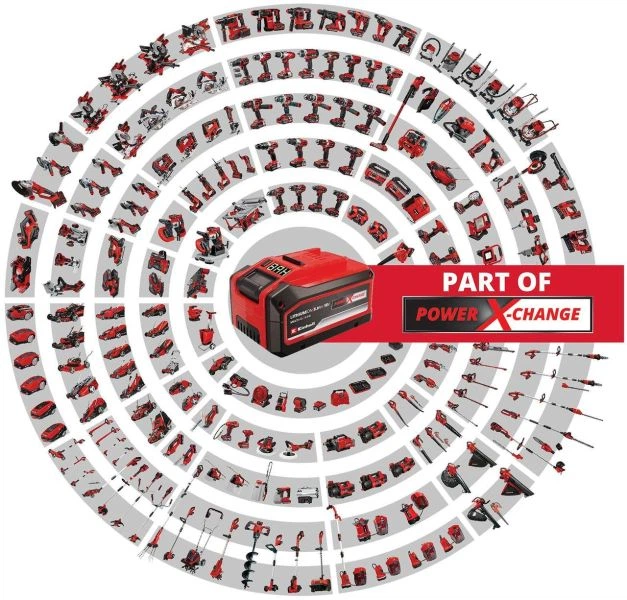 Повітродувка акумуляторна Einhell GE-UB 18/250 Li E X-Change, 18В, акумулятор 4 Аг, 15000 об/хв, видування 250 км/год, 120 м3/год, електронне регулювання швидкості, 3 трубки-насадки - Фото 2 Повітродувка акумуляторна Einhell GE-UB 18/250 Li E X-Change, 18В, акумулятор 4 Аг, 15000 об/хв, видування 250 км/год, 120 м3/год, електронне регулювання швидкості, 3 трубки-насадки - изображение 2