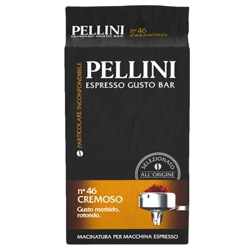 Кава мелена Pellini Espresso Gusto Bar N.46 Cremoso, 250 г - Фото 1 Кава мелена Pellini Espresso Gusto Bar N.46 Cremoso, 250 г - зображення 1