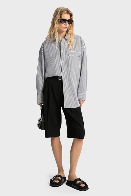 Сорочка у смужку STRIPE POPLIN (унісекс) Michael Kors L UR540A4GRM - зображення 2