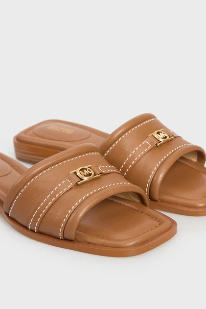 Жіночі руді шкіряні слайдери MANDY Michael Kors 36,5 40R5MAFS2L - Фото 4 Жіночі руді шкіряні слайдери MANDY Michael Kors 36,5 40R5MAFS2L - изображение 4