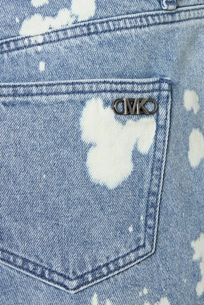 Жіночі блакитні джинсові шорти з візерунком BOYFRIEND DENIM SHORT Michael Kors 6 MS59066HME - зображення 6