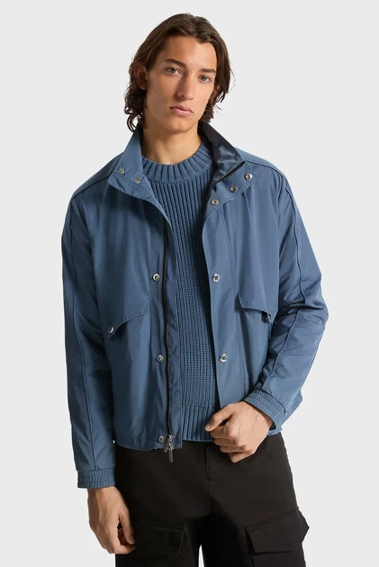 Чоловіча синя вітровка LT WT NYLON MOCK NECK Michael Kors XL CR5208EBB0 - Фото 1 Чоловіча синя вітровка LT WT NYLON MOCK NECK Michael Kors XL CR5208EBB0 - изображение 1