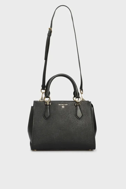 Жіноча чорна сумка MARILYN SATCHEL Michael Kors OS 30S2G6AS2L - зображення 5