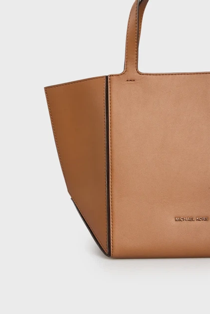 Жіноча шкіряна коричнева сумка JORDI - MD GRAB TOTE Michael Kors OS 30F4T9JT6L - зображення 2