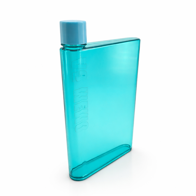 Плоская бутылка 420 мл для воды Memobottle A5 Зелёная - изображение 4