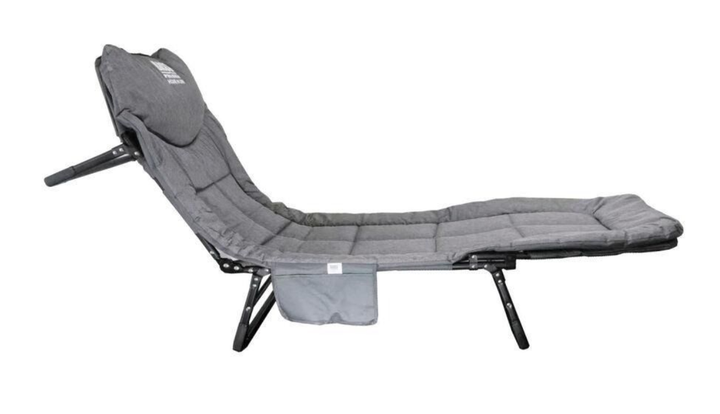 Розкладачка Bass Polska туристична з матрацом 200×64×30 см алюмінієва регульована спинка 5.2 кг - зображення 8