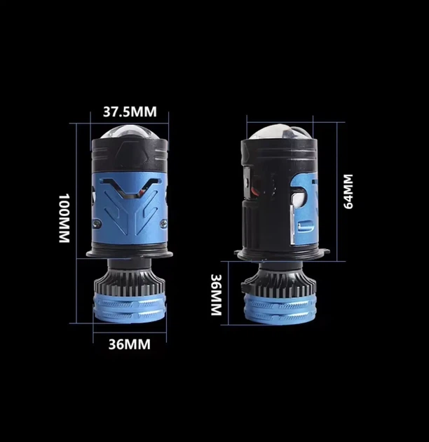 Світлодіодні міні-лінзи Bi-LED SANVI G2 H4 6000k 70w 12v - изображение 8