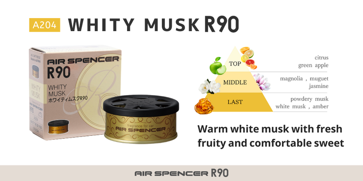 Ароматизатор Eikosha R90 A204 Whity Musk меловой для автомобиля SPIRIT REFILL автомобильный - изображение 3