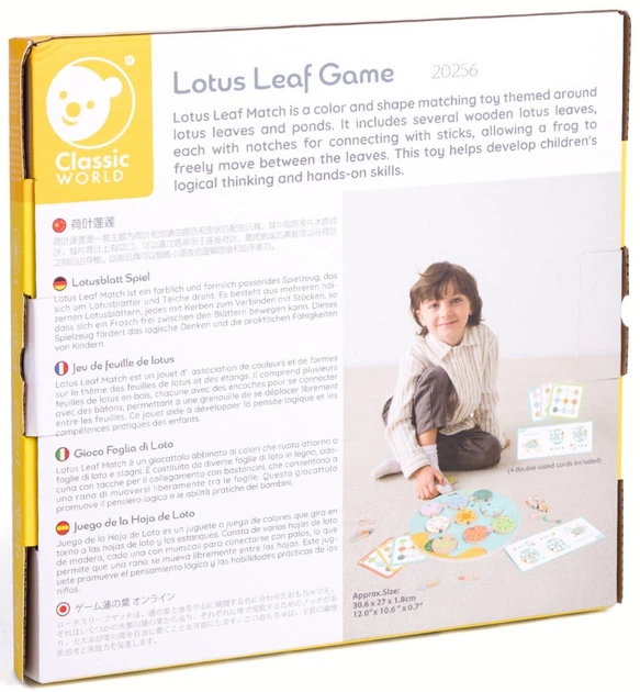 Gra sensoryczna Classic World Liść Lotosu Dopasuj Kształty i Kolory (6927049022562) - obraz 6