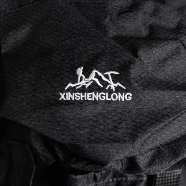 Рюкзак черный туристический Hinshenglong 90 литров поясной ремень с фиксацией для походов туризма подкладка PU спинка Softback - Фото 9 Рюкзак черный туристический Hinshenglong 90 литров поясной ремень с фиксацией для походов туризма подкладка PU спинка Softback - изображение 9