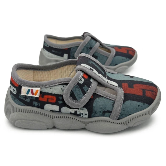 Детские тапочки для мальчика Weestep 22р (стелька 14.0 см) VM1201 серый - Фото 1 Детские тапочки для мальчика Weestep 22р (стелька 14.0 см) VM1201 серый - изображение 1