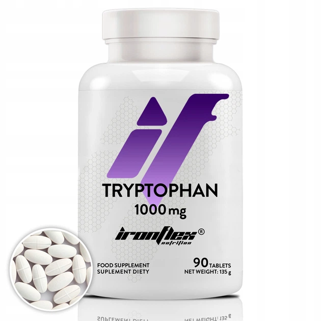Tryptophan 1000mg 90tab - Фото 1 Tryptophan 1000mg 90tab - зображення 1