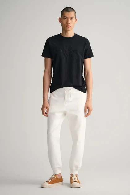 Чоловічі білі спортивні штани TONAL ARCHIVE SHIELD PANTS Gant XL 2039023 - изображение 6