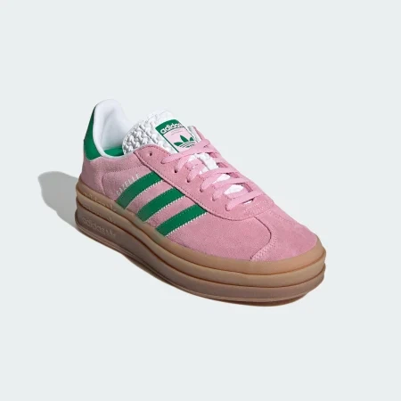 Жіночі кросівки Gazelle Bold рожевий з зеленим 37 - Фото 3 Жіночі кросівки Gazelle Bold рожевий з зеленим 37 - изображение 3