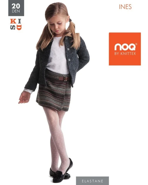 Дитячі колготки KNITTEX Ines 20 den, р.116-122 Bianco Білий - Фото 4 Дитячі колготки KNITTEX Ines 20 den, р.116-122 Bianco Білий - зображення 4