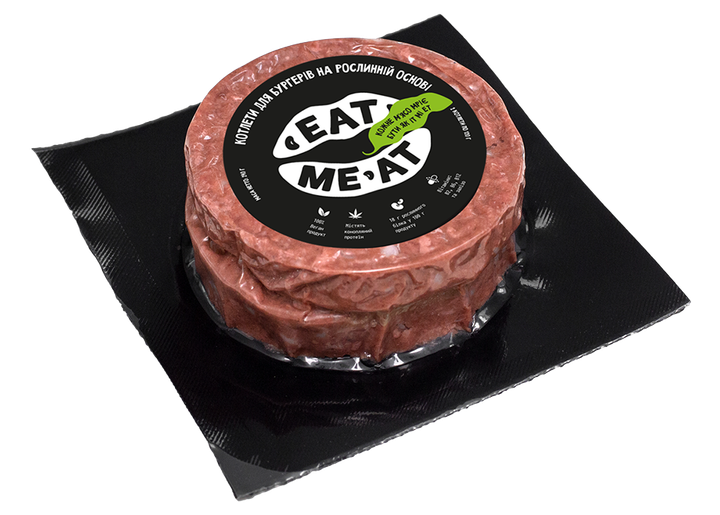 Котлети для бургерів на рослинній основі Eat me at (2 шт) - Фото 2 Котлети для бургерів на рослинній основі Eat me at (2 шт) - изображение 2