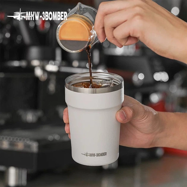 Термочашка 360 мл. MHW-3Bomber Vacuum Coffee Mugs Белая TT - изображение 4