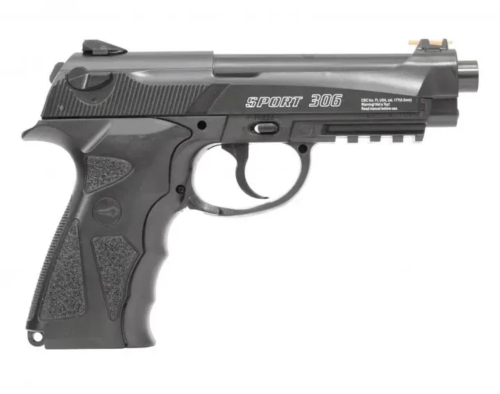 Пневматический пистолет Borner Sport 306m (Beretta 90, металл) +шарики+балоны+тренчик - изображение 2