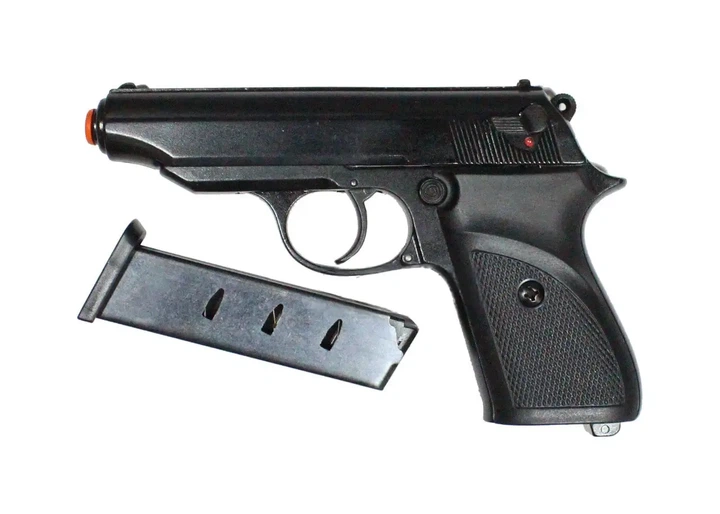 Стартовый пистолет SUR 2608 black (Walther PP) +тренчик+патроны+кобура - изображение 3