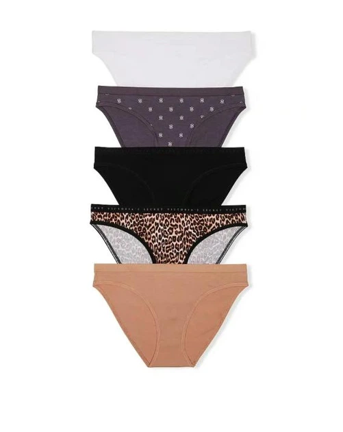 Набір трусиків Victoria's Secret Bikini panty 5-Pack L - Фото 1 Набір трусиків Victoria's Secret Bikini panty 5-Pack L - изображение 1