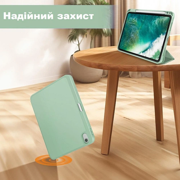 Чохол CoverSoft iPad 11 (10.9) А16, 2024 with Apple Pencil Holder, Olive - Фото 3 Чохол CoverSoft iPad 11 (10.9) А16, 2024 with Apple Pencil Holder, Olive - зображення 3