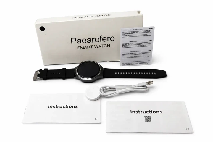 Смарт-годинник Paaearofero Smart Watch 5 Max NFC Black — пульсометр, повідомлення, спортивні режими - зображення 2
