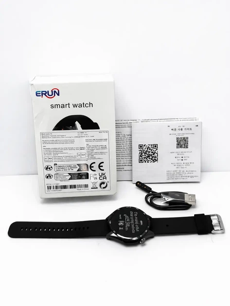 Смарт-часы ERUN P15 Black — фитнес трекер, шагомер, уведомления, Bluetooth - изображение 2