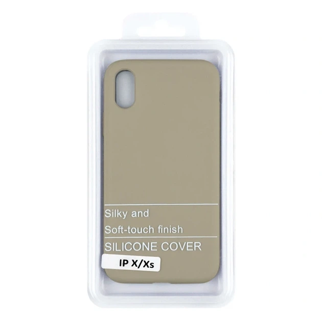 Чехол силиконовый Full Size для iPhone X Xs максимальная защита Antique White - зображення 2