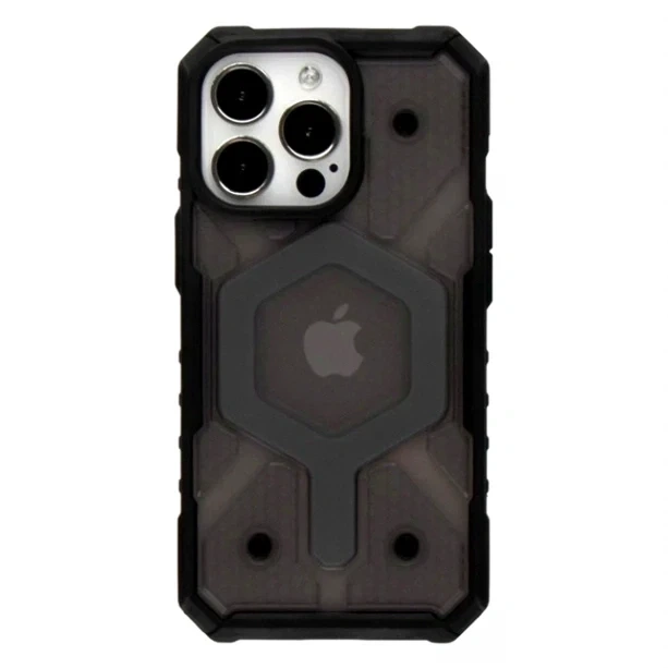 Чохол TPU+PC ArmorHex Magnetic Case для iPhone 13 Pro з MagSafe захист камери сірий Matte Grey - зображення 4