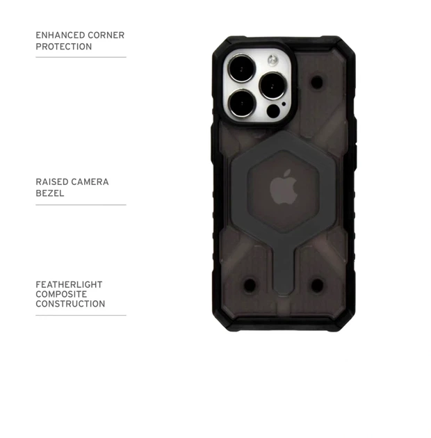 Чохол TPU+PC ArmorHex Magnetic Case для iPhone 13 Pro з MagSafe захист камери сірий Matte Grey - зображення 8