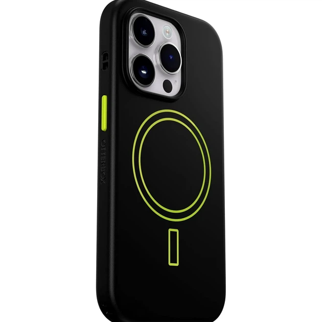 Чехол TPU Aneu с MagSafe для iPhone 14 Pro Max противоударный желтый с микрофиброй внутри - зображення 4