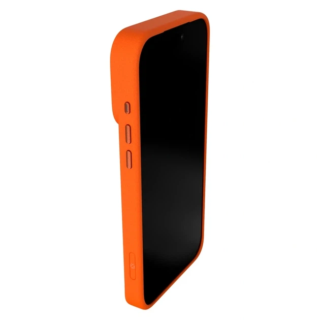 Чехол противоударный Kajsa Briquette Collection для iPhone 17 Pro с MagSafe Orange Plus B-Ring с микрофиброй внутри - изображение 4