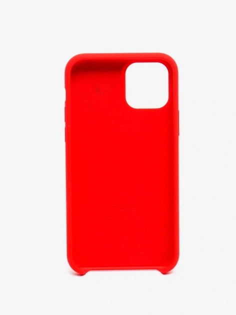 Чехол силиконовый для iPhone 11 Pro с микрофиброй внутри защита камеры красный 14.Red - зображення 3