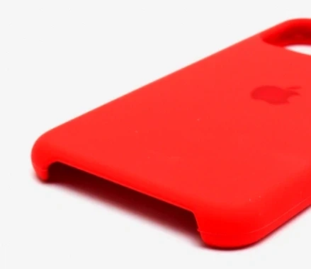 Чехол силиконовый для iPhone 11 Pro с микрофиброй внутри защита камеры красный 14.Red - зображення 6