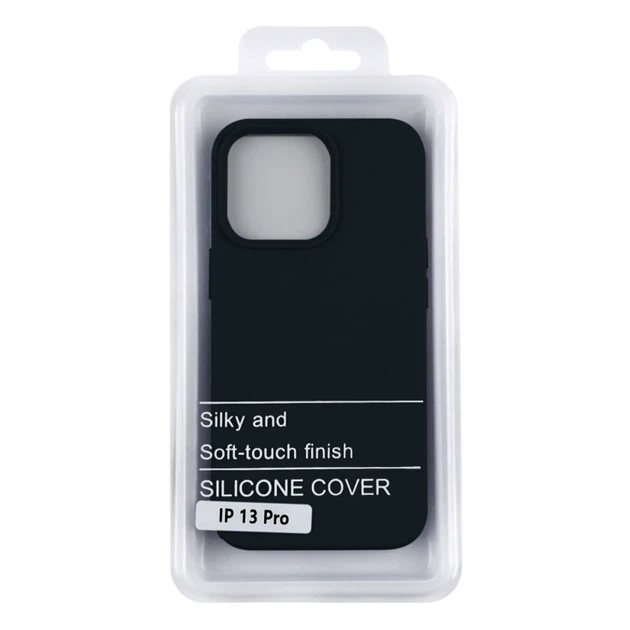 Чехол силиконовый Soft Silicone Case для iPhone 13 Pro максимальная защита Dark Grey - зображення 3