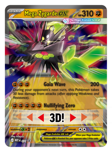 Набір карток Pokémon TCG: Mega Zygarde ex Premium Collection (196214135017) - зображення 5