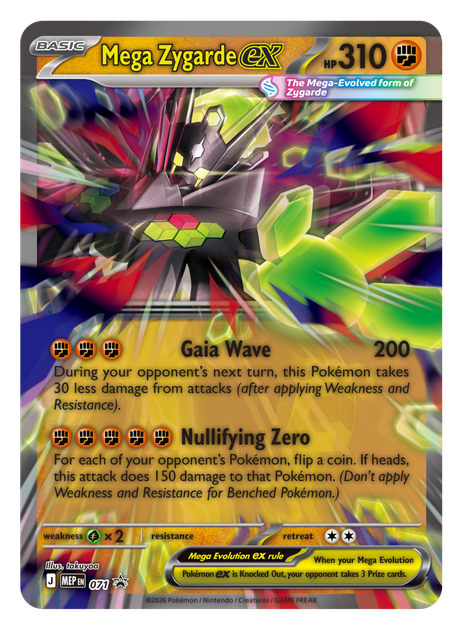 Набір карток Pokémon TCG: Mega Zygarde ex Premium Collection (196214135017) - зображення 7