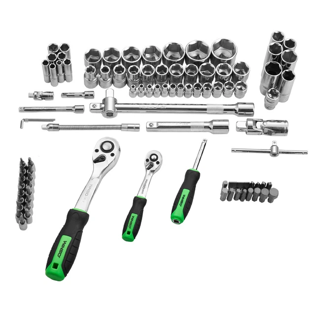 Набор инструментов, 1/2", 1/4", 72T, CR-V, 94 предмета, WINSO PRO - Фото 6 Набор инструментов, 1/2", 1/4", 72T, CR-V, 94 предмета, WINSO PRO - изображение 6