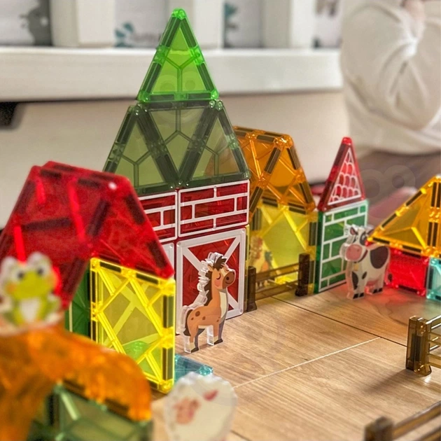 Klocki magnetyczne Woopie Farma 30 elementów 55846 (5906280655846) - obraz 5