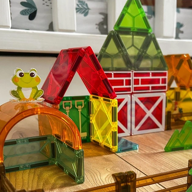 Klocki magnetyczne Woopie Farma 30 elementów 55846 (5906280655846) - obraz 6