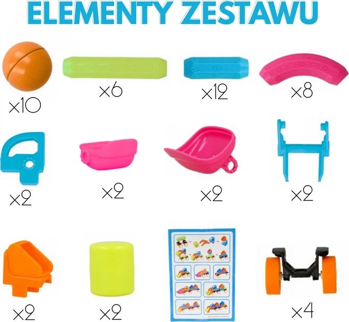 Klocki magnetyczne Woopie Pojazdy 52 elementy 55983 (5906280655983) - obraz 2