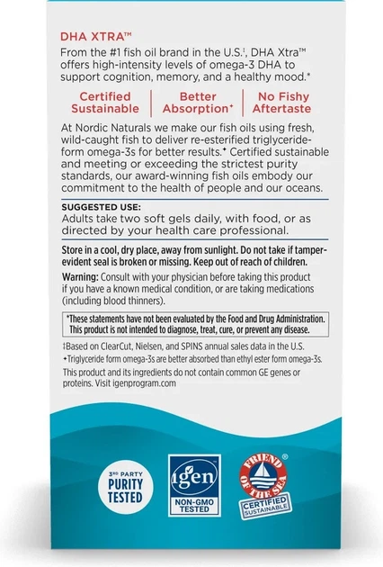 Suplement diety Nordic Naturals DHA Xtra Truskawka 60 kapsułek (768990891038) - obraz 3