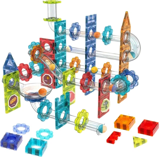 Klocki magnetyczne Woopie 3D Tor kulkowy kulodrom 113 elementów 55945 (5906280655945) - Zdjęcie 3 Klocki magnetyczne Woopie 3D Tor kulkowy kulodrom 113 elementów 55945 (5906280655945) - obraz 3