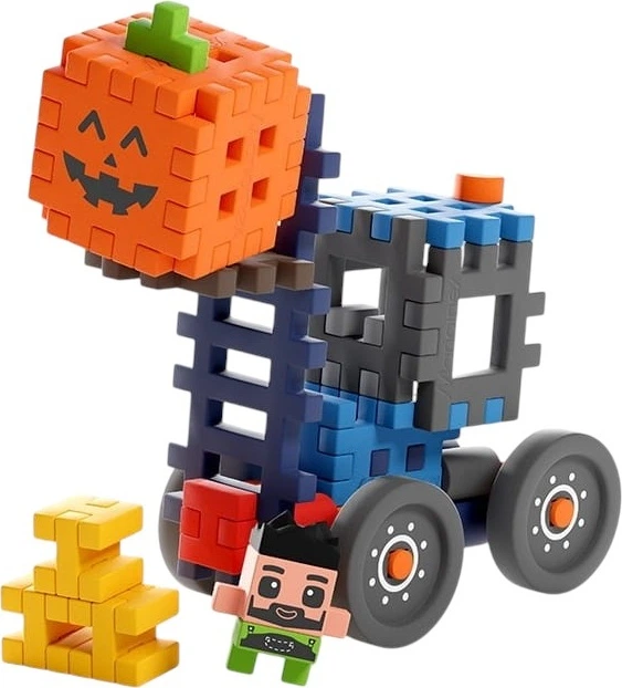 Klocki konstrukcyjne Marioinex Mini Waffle Farmer: Wózek widłowy z Jack 50 elementów 722180 (5903033907511) - Zdjęcie 5 Klocki konstrukcyjne Marioinex Mini Waffle Farmer: Wózek widłowy z Jack 50 elementów 722180 (5903033907511) - obraz 5
