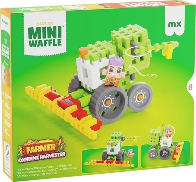 Конструктор Marioinex Mini Waffle Farmer: Комбайн з Томмі 60 елементів 720688 (5903033907528) - зображення 2