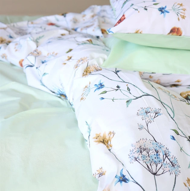 Пододеяльник MirSon Полуторный 143х210 см 17-0960 Wildflowers Бязь (2200013184669) - изображение 4